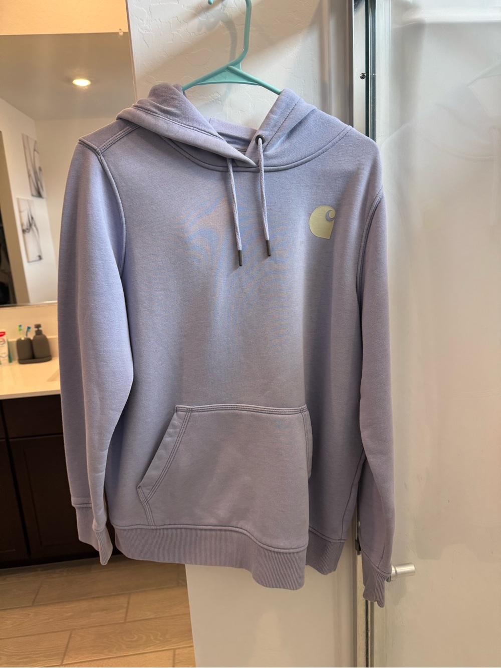 Carhartt Lavender Pullover Hoodie with Chest Logo